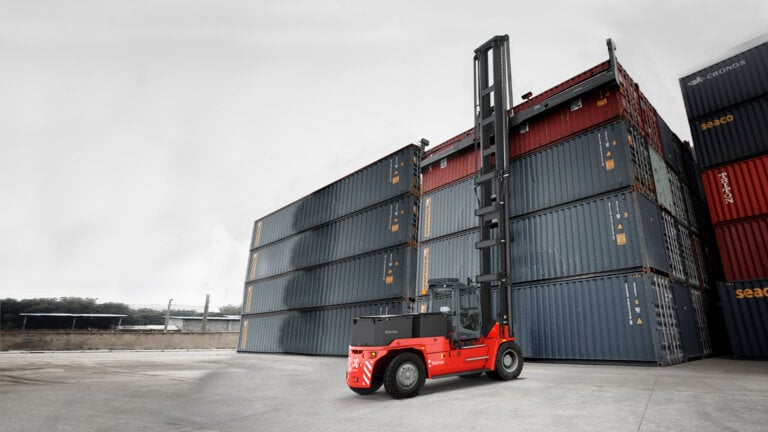 Electric empty container handler